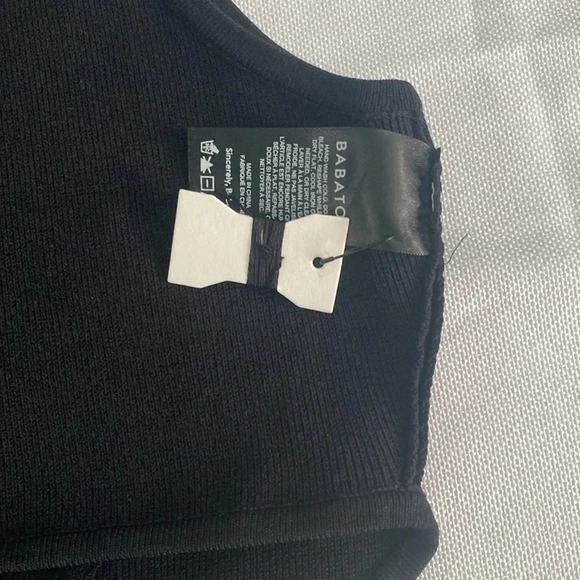 Babaton women’s ribbed sculpt crop top - 2XL, teal NWOT - Picture 5 of 6